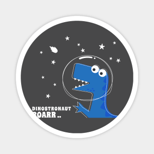 Cute Astronaut dinosaur. Magnet